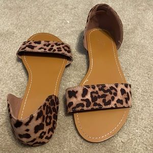 Charlotte Russe leopard print sandals